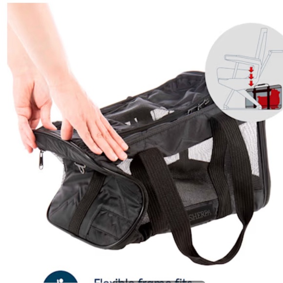 Sherpa Lined Deluxe Airline Approved Pet Carrier - Picture 3 of 16